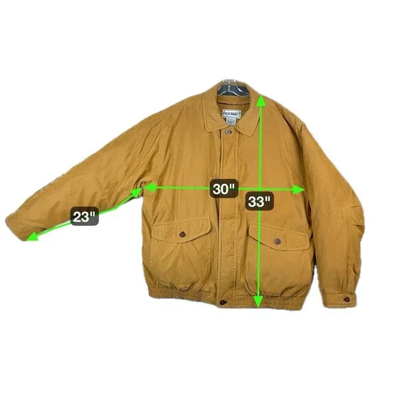 L.L.Bean Men Tall XL Vintage Chore Coat Removable Goose Down Liner Barn Workwear - Picture 16 of 16